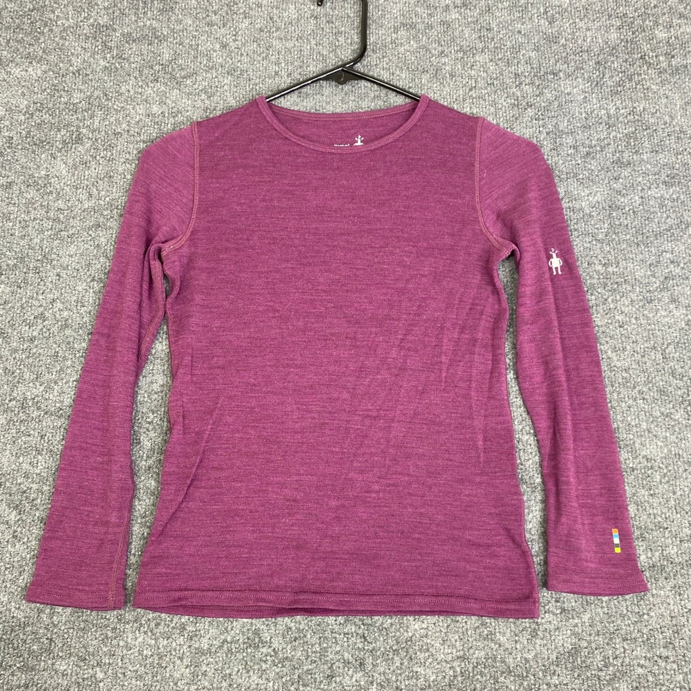 Smartwool Kids Merino 250 Base Layer Long Sleeve Shirt Purple Medium SW0SN110